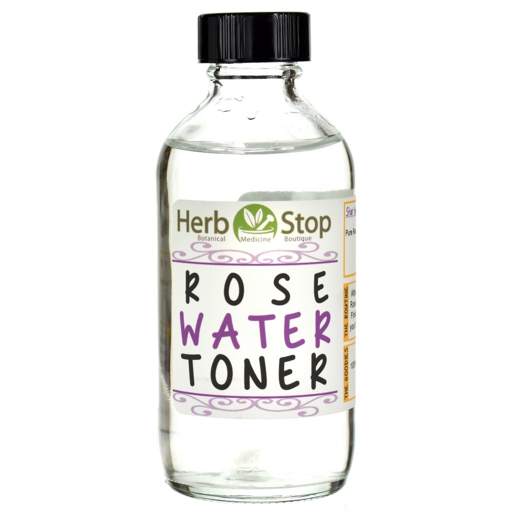 Rose Water Facial Toner 4 oz Bottle