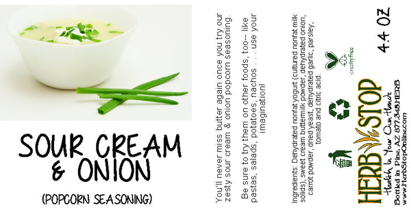 Sour Cream & Chives Popcorn Seasoning - Online Popcorn Flavors and