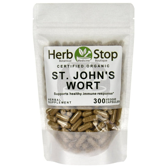 Organic St. John's Wort Capsules Bulk Bag