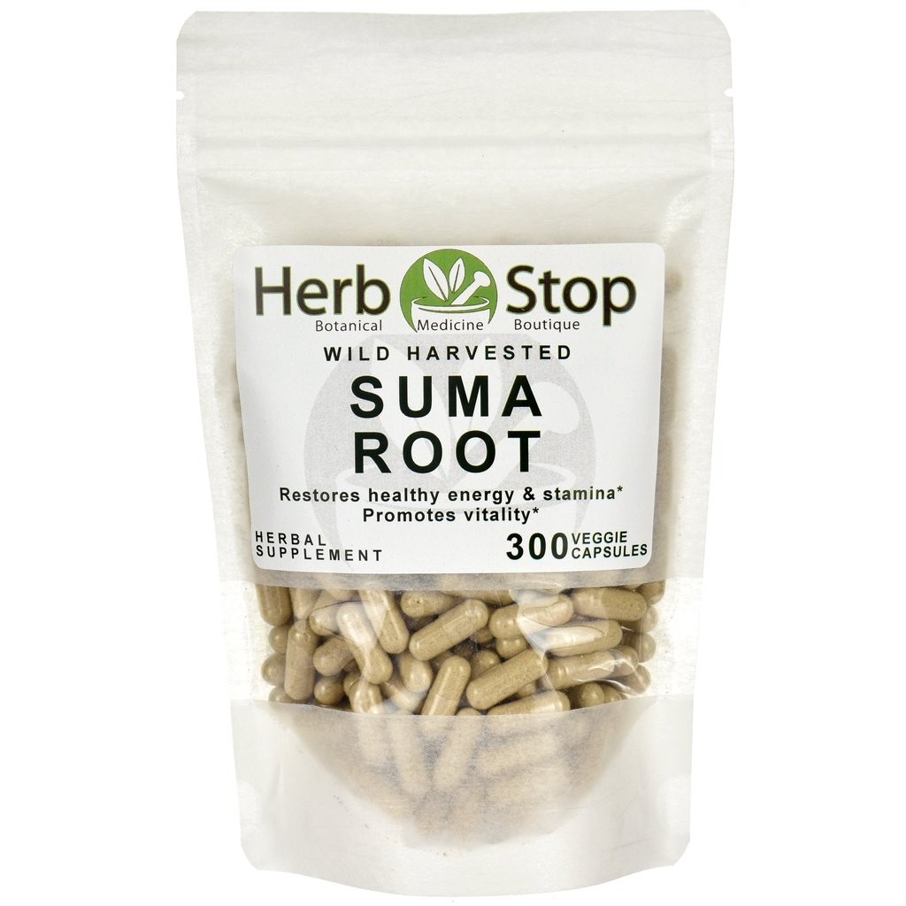 Wild Harvested Suma Root Capsules Bulk Bag