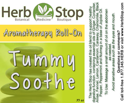 Tummy Soothe Aromatherapy Roll-On Label