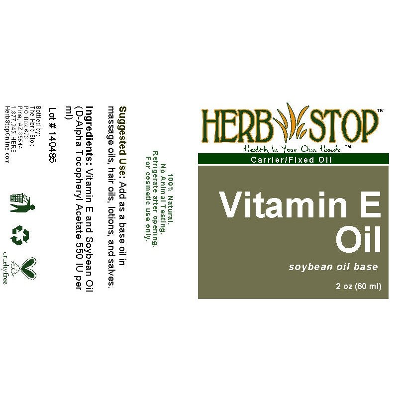 Vitamin E Oil 2 oz Label