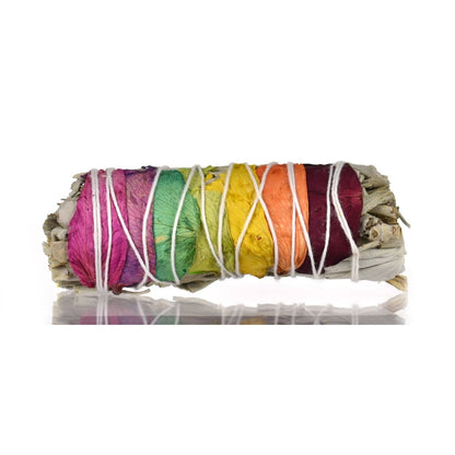 Seven Chakras White Sage Smudge Stick Small